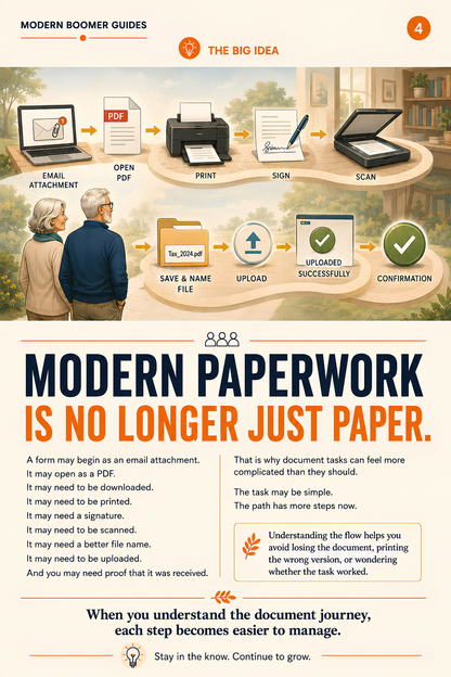 A Modern Boomer Guide to Understanding PDFs, Printing, and Scanning