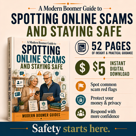 A Modern Boomer Guide to Spotting Scams & Staying Safe Online